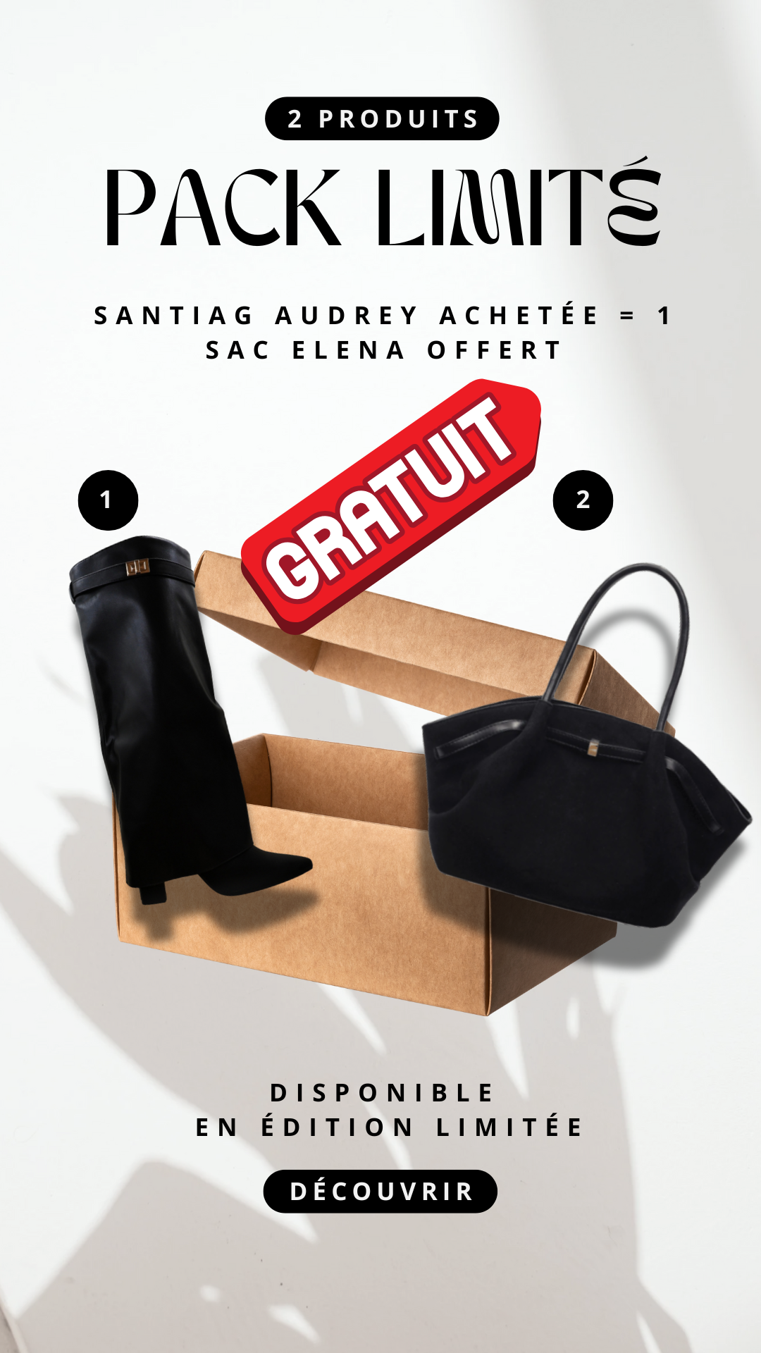 PACK LIMITÉ SANTIAG AUDREY = 1 SAC ELENA OFFERT ANAWEL